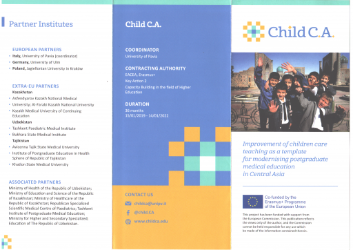 Improvement of Children Care Teaching as a Template for Modernizing Postgraduate Medical Education in Central Asia – CHILDCA