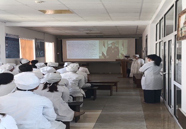 ЧОРАБИНӢ  БА ИСТИҚБОЛИ РӮЗИ ВАҲДАТИ МИЛЛӢ ДАР КАФЕДРАИ БЕМОРИҲОИ КӮДАКОНАИ № 1