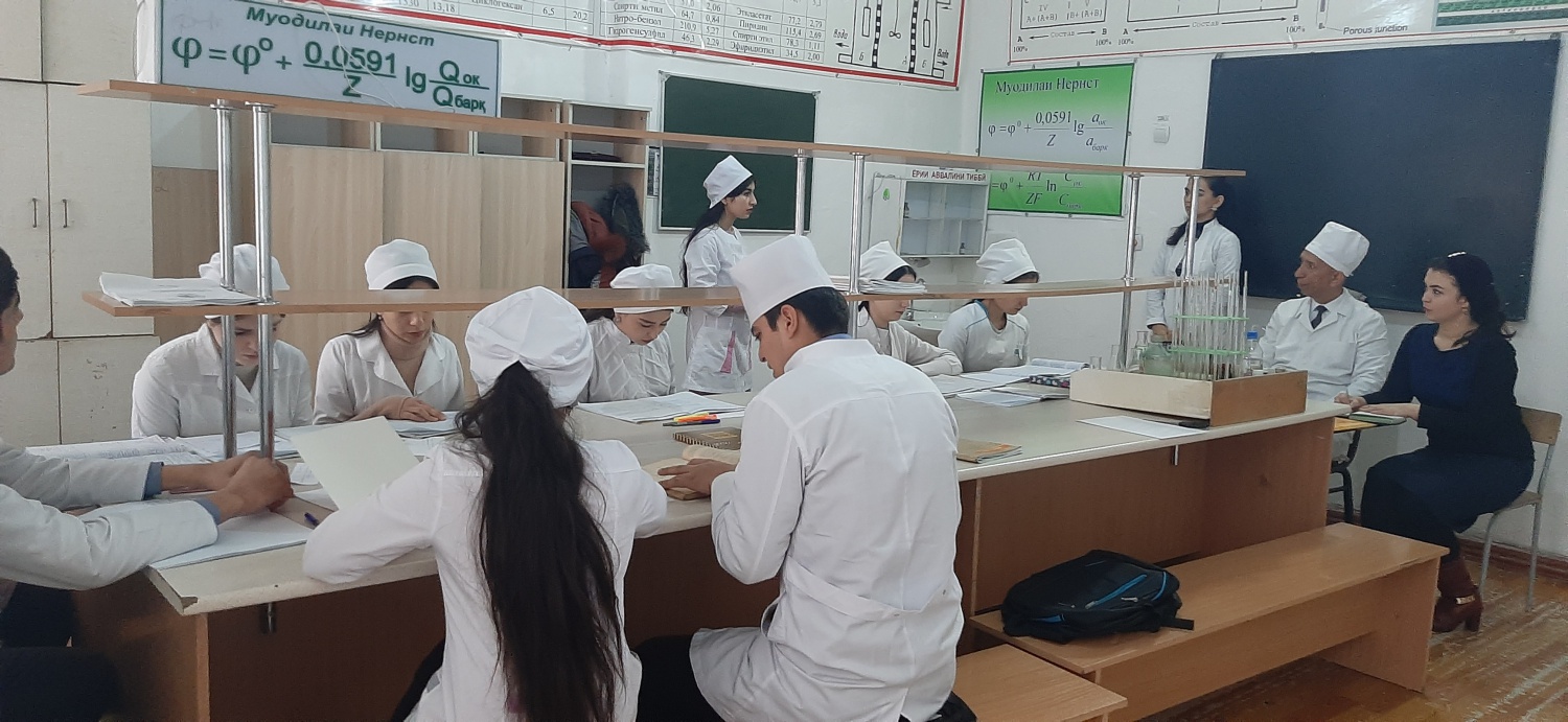 ДАРСИ КУШОД ДАР “КАФЕДРАИ КИМИЁИ ФАРМАТСЕВТӢ ВА ЗАҲРШИНОСӢ” 