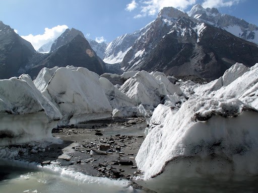 GLACIERS ARE THE MAIN SOURCE OF FRESH WATER ON THE PLANET