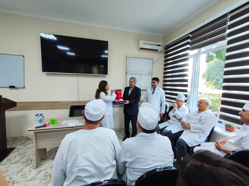 VISIT TO THE RECTOR OF SHERAZ UNIVERSITY OF SCIENCE, ISLAMIC REPUBLIC OF IRAN, DOCTOR HASHIM SAID BASIR TO THE DEPARTMENT OF OTORHINOLARYNGOLOGY OF AVICENNA TAJIK STATE MEDICAL UNIVERSITY