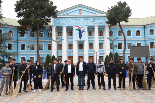 Вклад университета в благоустройство нашей любимой столицы города Душанбе