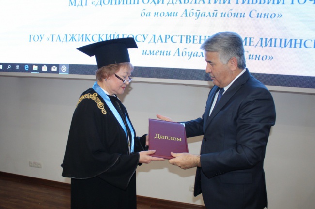 Rector of Medical University of Karaganda is an honorary professor of Avicenna Tajik State Medical University
