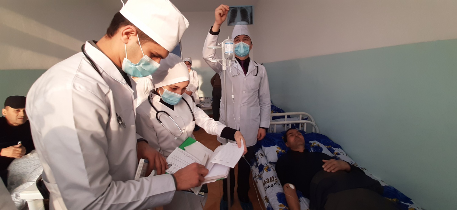 Назорати рафти Соли клиникии донишҷӯёни курси 6-уми факултети тиббӣ аз тарафи шуъбаи таҷрибаомӯзии истеҳсолӣ