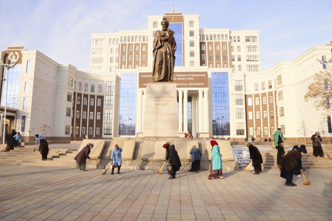 CLEAN-UP DAY WAS HELD AT THE AVICENNA TAJIK STATE MEDICAL UNIVERSITY