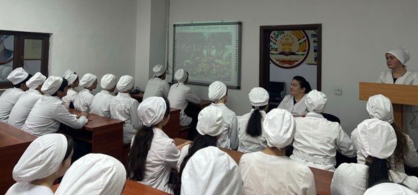 CONDUCTING AN OPEN LESSON DEDICATED TO THE «SADA – A SYMBOL OF WARMTH AND LIGHT»- AT THE DEPARTMENT OF PROPAEDEUTICS OF CHILDREN DISEASES.