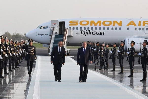 Beginning of a work visit by President of the Republic of Tajikistan Emomali Rahmon to Samarkand city